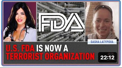 U.S. FDA Is Now A Terrorist Organization