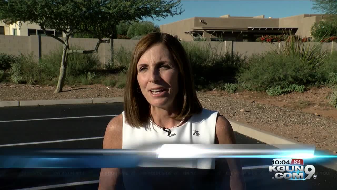 McSally speaks to KGUN9 in Saddlebrooke