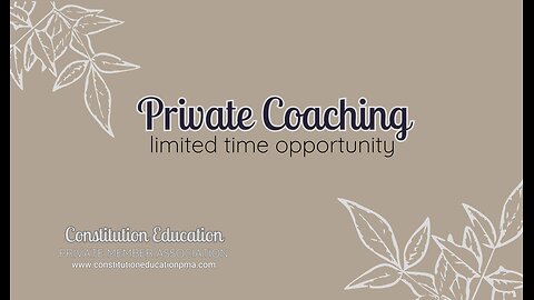 Private Coaching