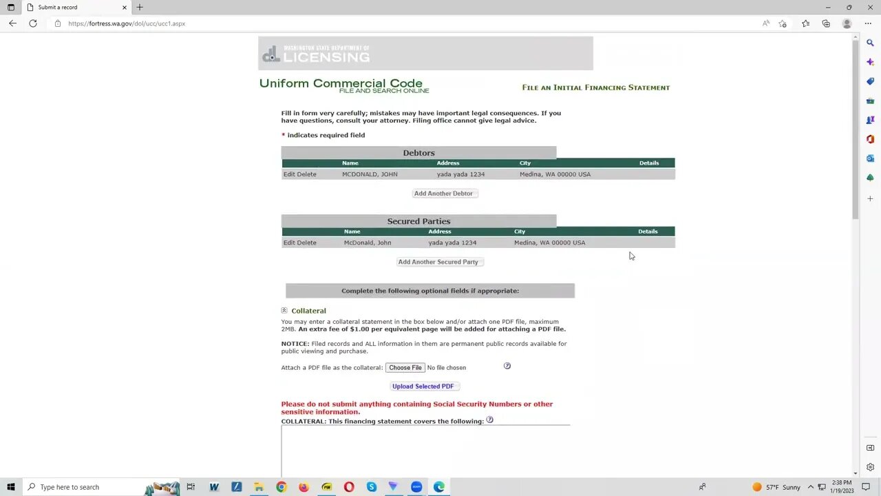 1 UCC 1 and UCC 11 Filing (Course Teaser)