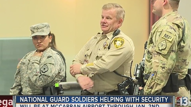 National Guard helping with New Year's Eve security at McCarran Airport