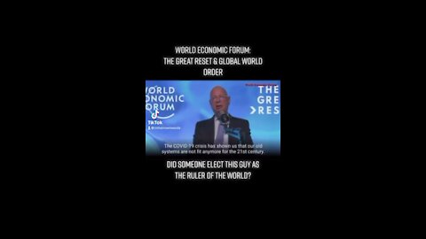 World Economic Forum wants to rule the world.