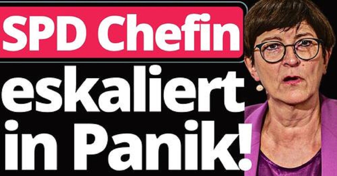 AfD Verbot: SPD Antifa Saskia Esken komplett am Limit!