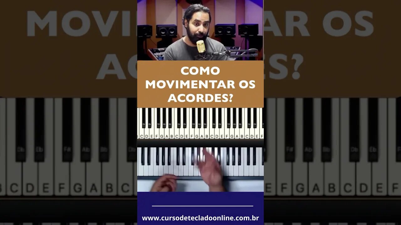 Como movimentar os acordes no Teclado? #auladeteclado #pianoworship