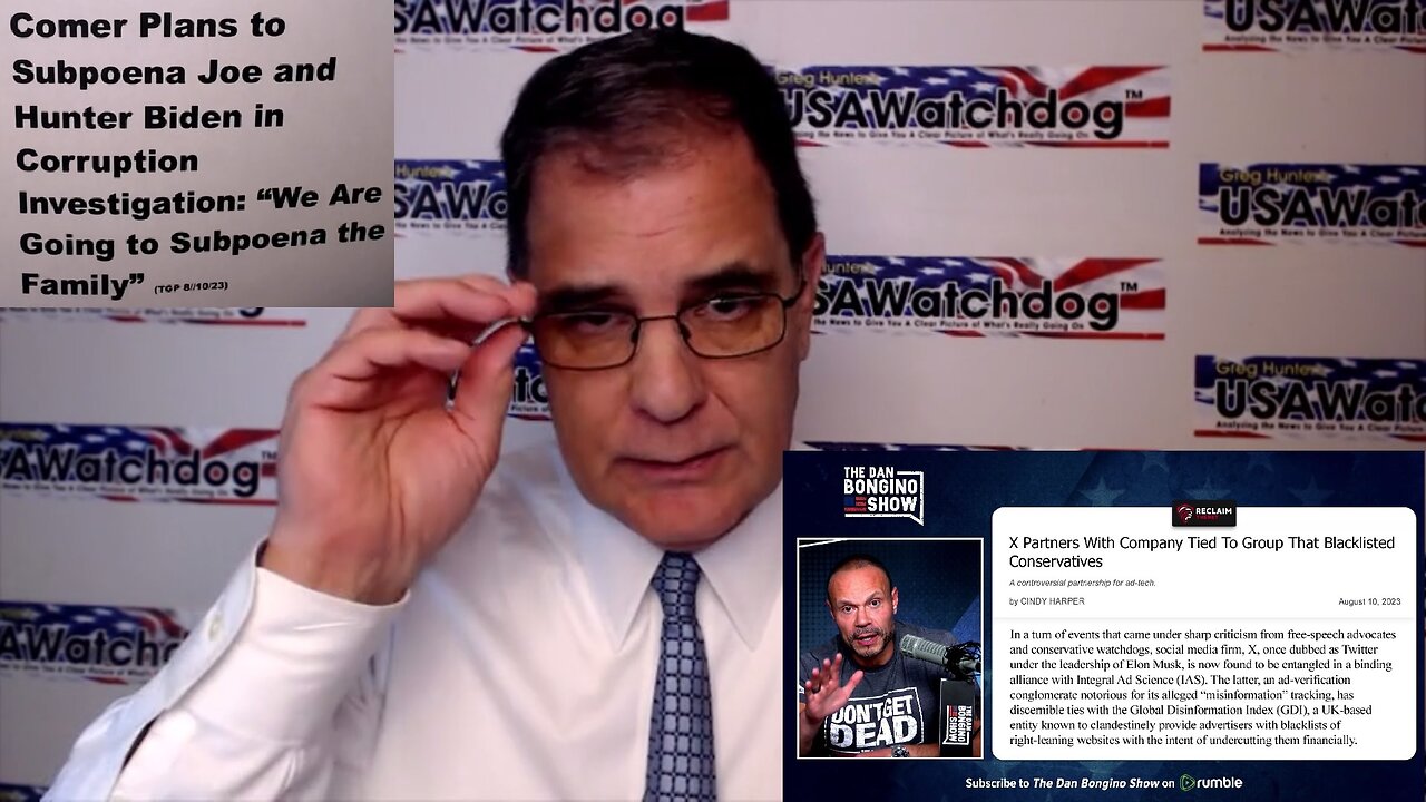 USA Watchdog: Biden Crime Family Subpoenas, Karen Kingston Marked for Death, Hawaii Burns + Dan Bongino | EP921a