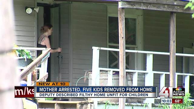 Cass Co. mom charged after kids found in filth