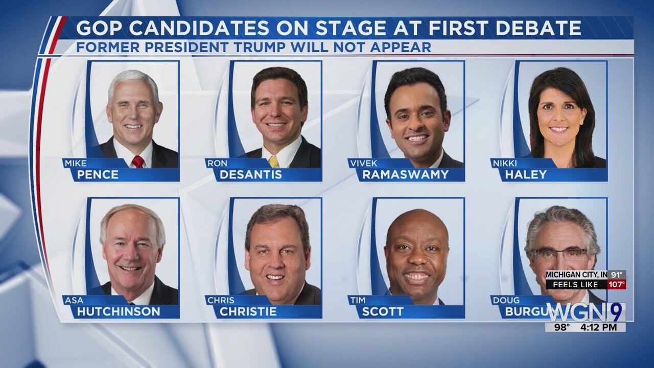 2024 GOP candidates square off at first primary debate _ Nightline