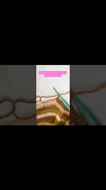 Here's a different way to join new yarn to a crochet project 🧶 part 2 #crochettutorial