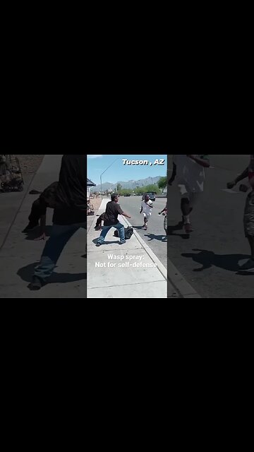 Wasp spray IS NOT EFFECTIVE FOR SELF DEFENSE #shorts