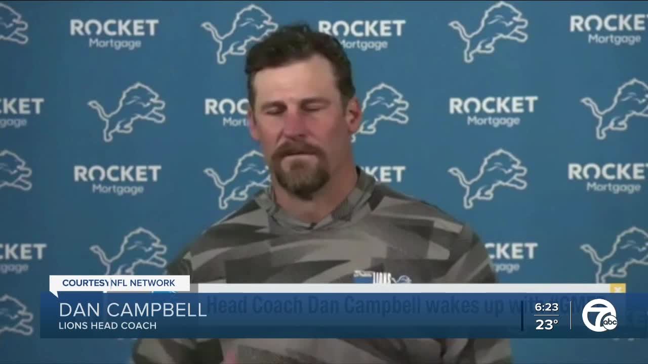 Lions coach Dan Campbell said his press conference was for fans, players