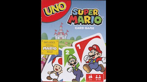 UNO Super Mario Card Game (2016, Mattel) -- What's Inside