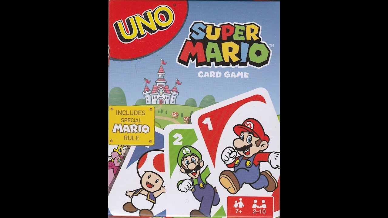 UNO Super Mario Card Game (2016, Mattel) -- What's Inside