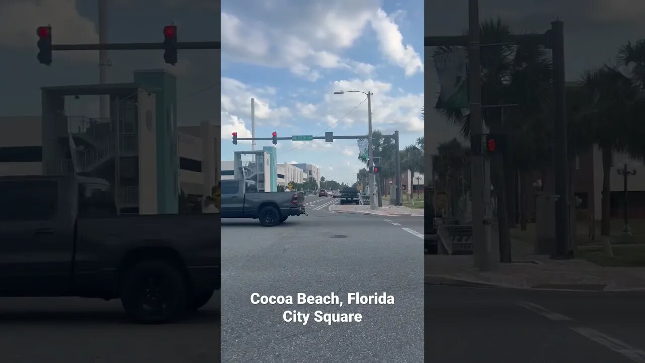 Cocoa Beach, Florida- coastal City Square. #city #cocoabeach #coast #florida #vacation