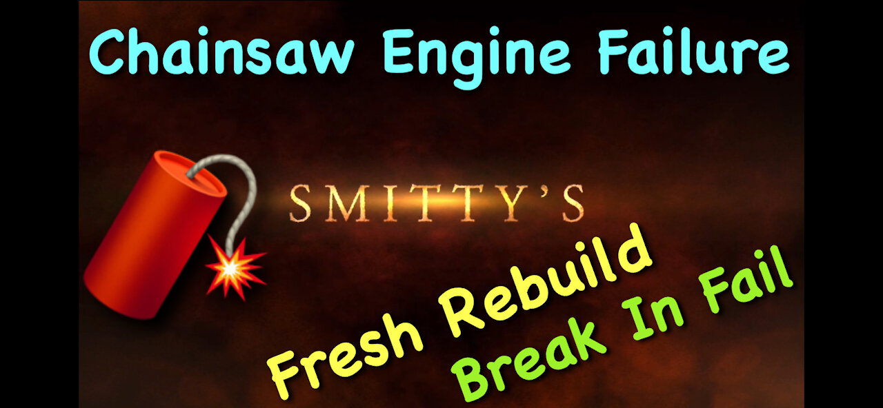 Chainsaw Engine Failure! Engine Fails During Break In!