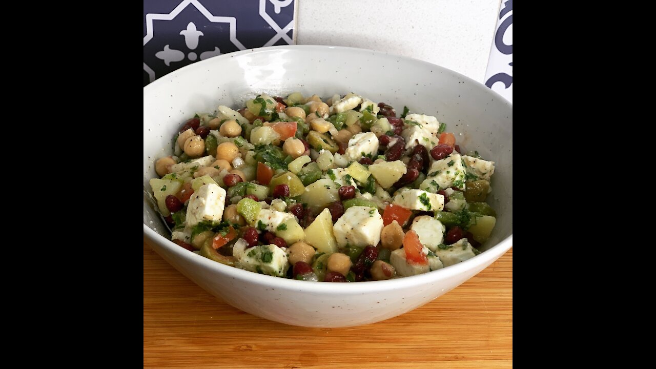 Delicious Mediterranean salad