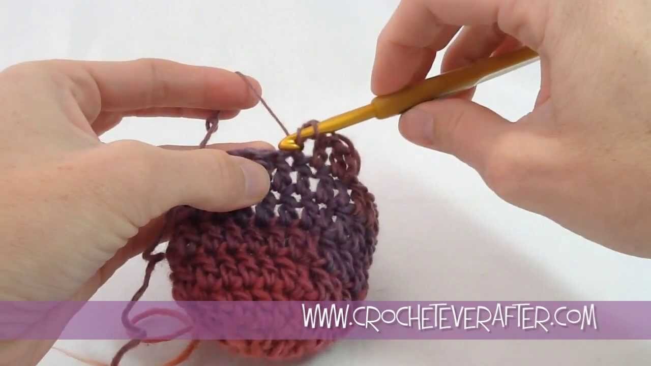 Straight Seam In Double Crochet With No Chain 3 Beginning