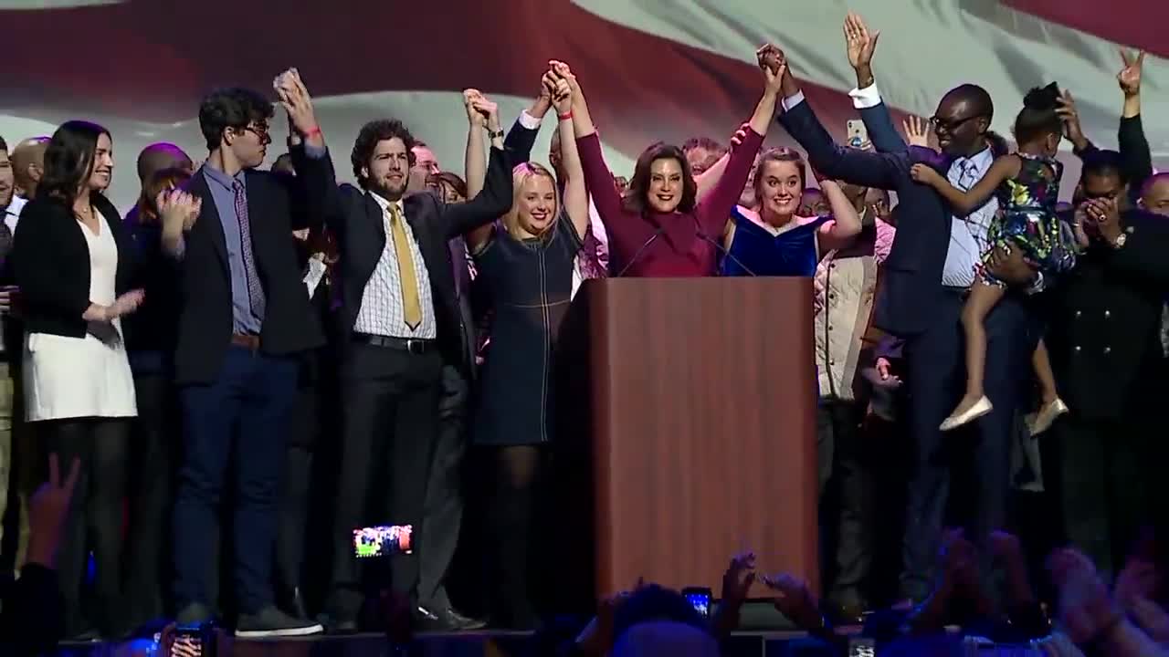 Gretchen Whitmer speaks after winning Michigan gubernatorial race