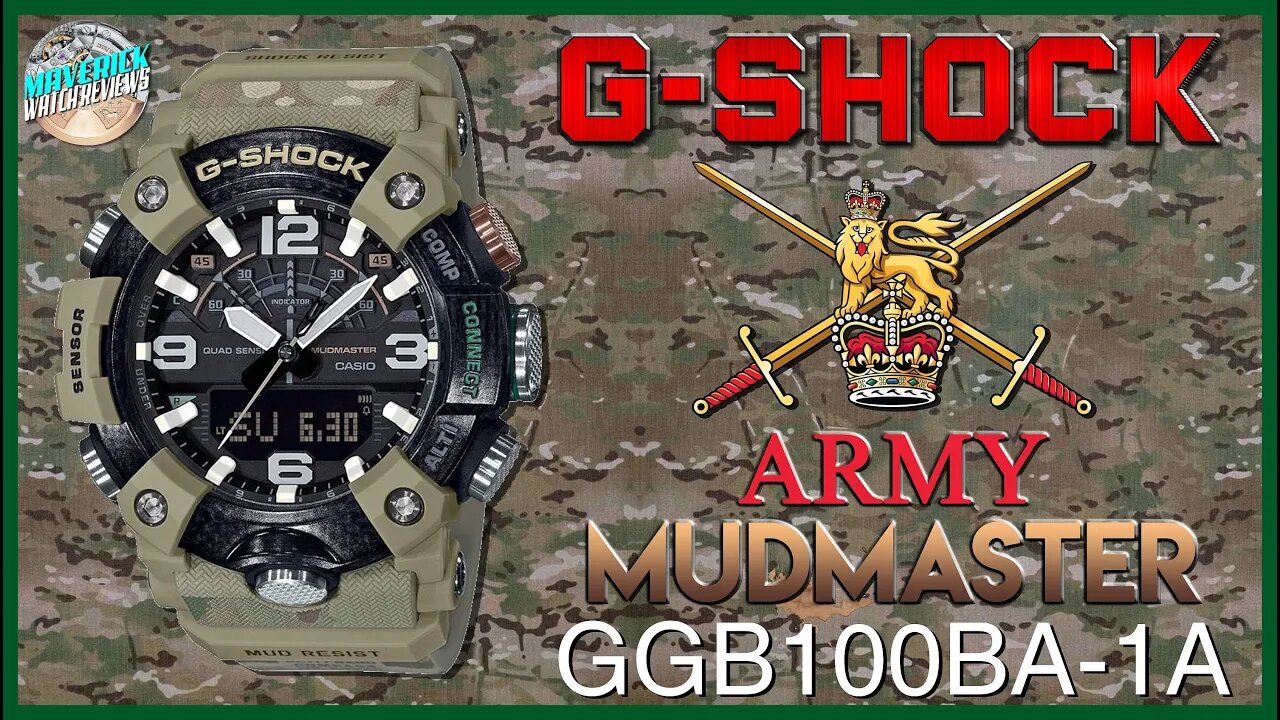 Military Collab! | G-Shock British Army Special Edition 200m Mudmaster GGB100BA-1A Unbox & Review