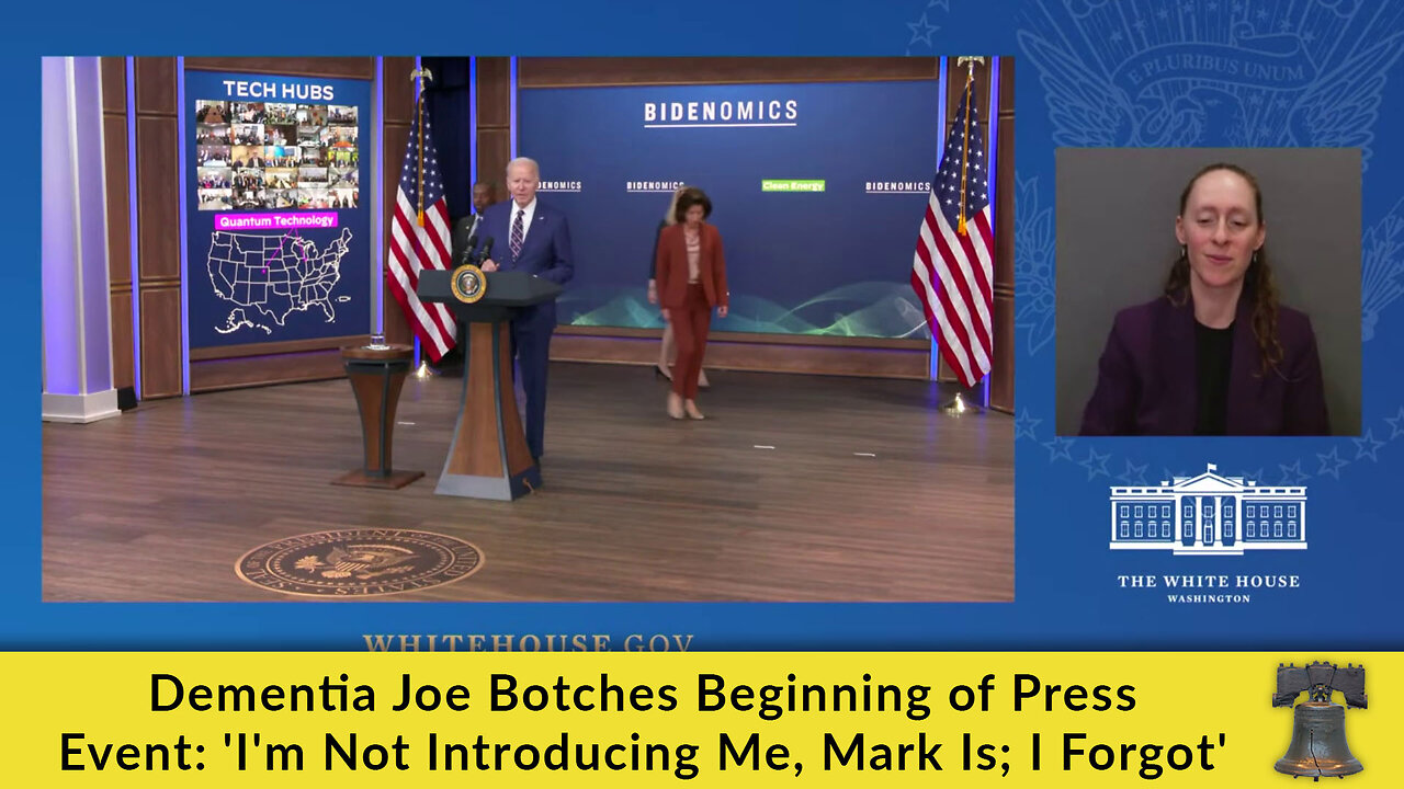 Dementia Joe Botches Beginning of Press Event: 'I'm Not Introducing Me, Mark Is; I Forgot'