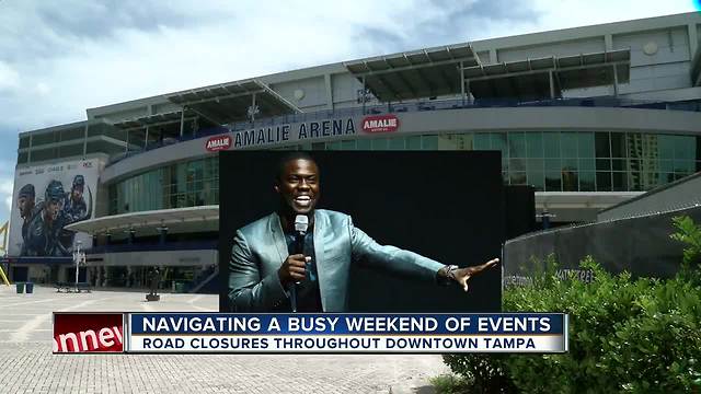 Navigating a busy weekend of events, road closures throughout Tampa