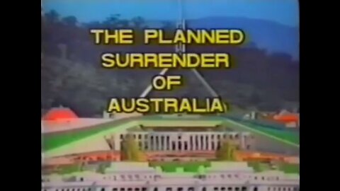 The Planned Surrender of Australia