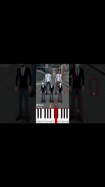 Skibidi Toilet Vs Cameraman (Wellerman) Who Wil Win ? (@BabySchool.) - Octave Piano Tutorial