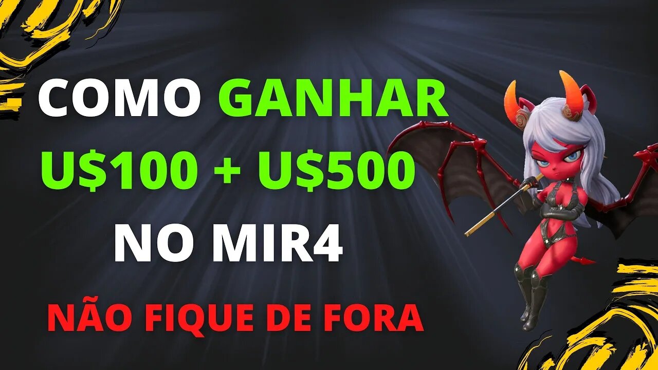 MIR4 COMO GANHAR 100U$ +500U$ NO MIR4 RESPONDENDO QUESTIONARIO SIMPLES