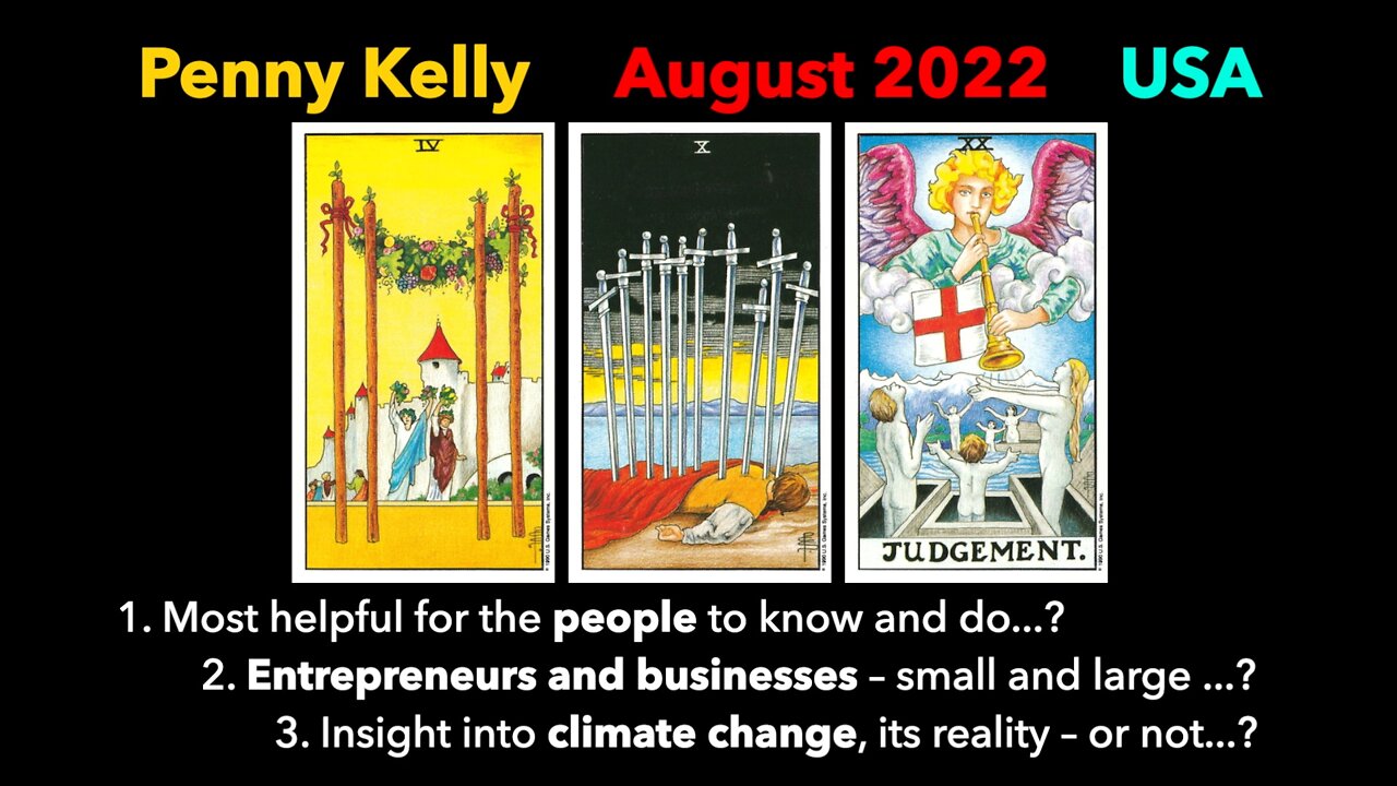 [01 August 2022] Tarot: 1.Most Helpful to know? 2. Entrepreneurs & Businesses? 3. Climate Change?