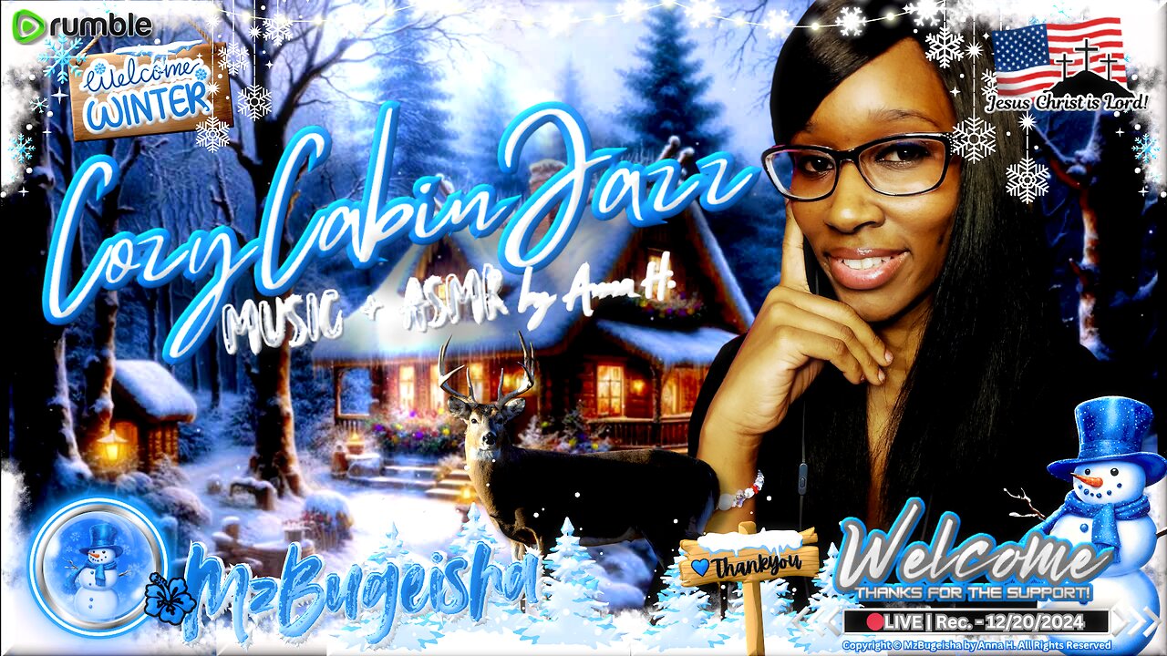 💛MZB Tingz™💛 "CozyCabinJazz" by Anna H. ✝️🕊️ | Rec.- 12/20/2024 | (Music + ASMR) [🔴rumLIVE#7] 🛡️⚔️