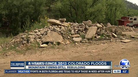 Mountain towns continue to rebuild four years after 2013 floods