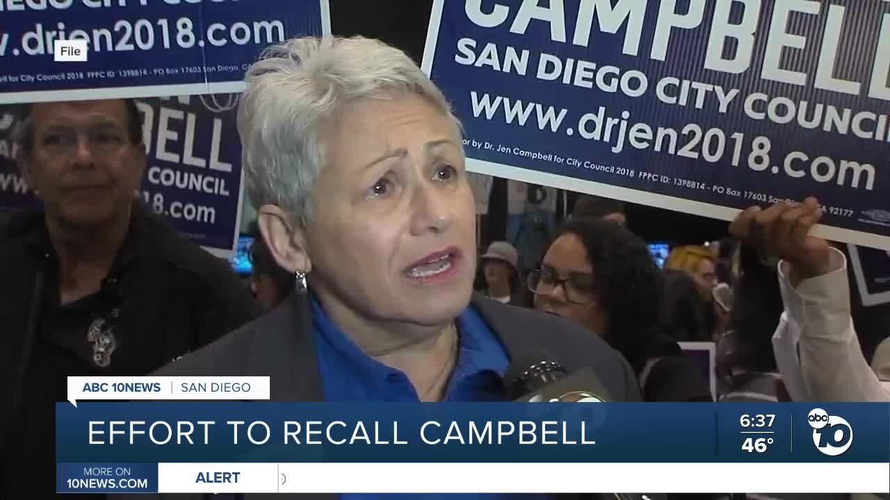 Effort to recall San Diego City Council President Jennifer Campbell picks up steam