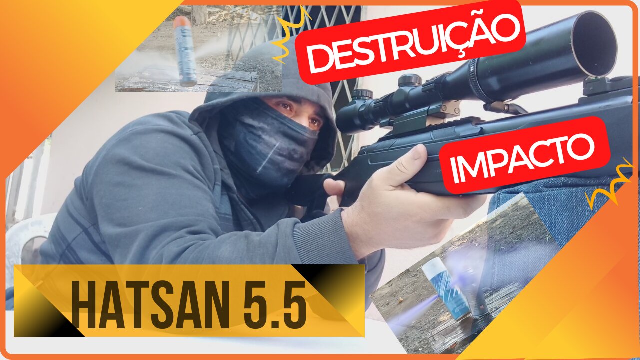 O PODER e DESTRUIÇÃO e IMPACTO e PENETRAÇÃO - HATSAN AIRTACT PD 5.5MM.