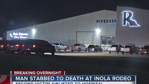 Man dead after being stabbed at Inola Rodeo