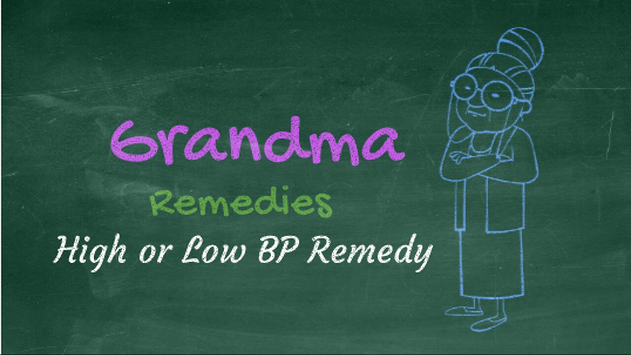 Grandma home remedy for high and low bp - medicine for high and low bp