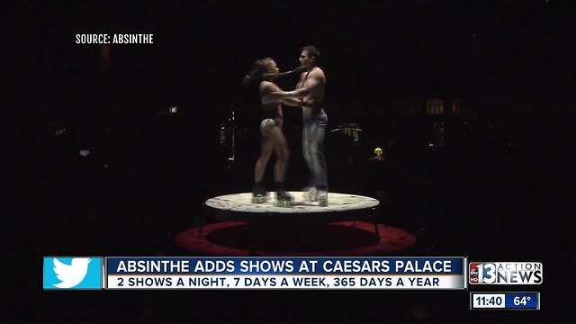 Absinthe adds shows at Caesars Palace