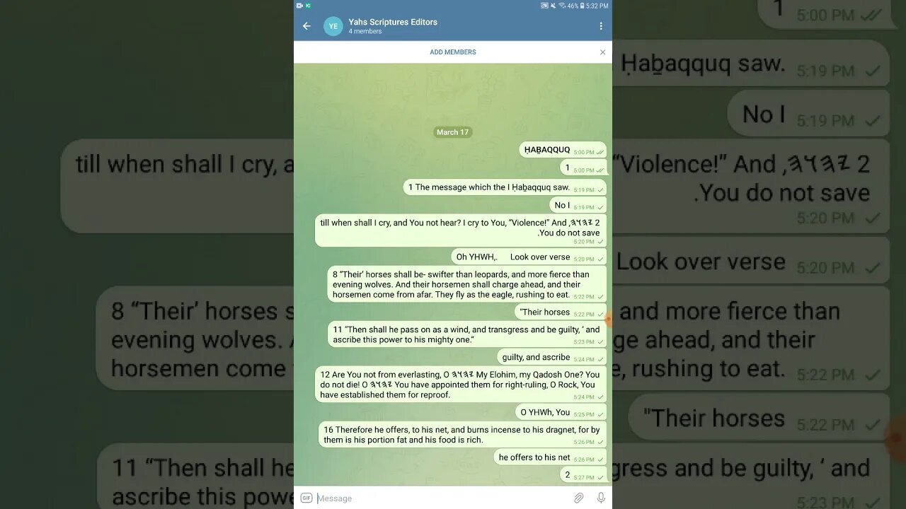 Proof Reading ḤAḆAQQUQ - The Open Source Bible Project - Join the Project and Read With Us!
