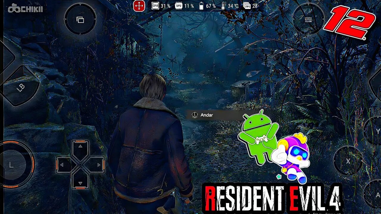 RESIDENT EVIL 4 REMAKE JOGANDO NO CELULAR| COM O APLICATIVO CHIKII EP12