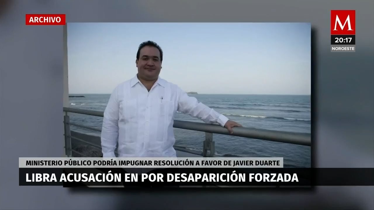 Javier Duarte es absuelto de desaparición forzada pero seguirá preso