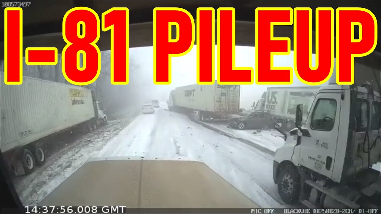 I-81 North pileup — POTTSVILLE, PA | Close Call | Caught On Camera | Near Death | Footage Show