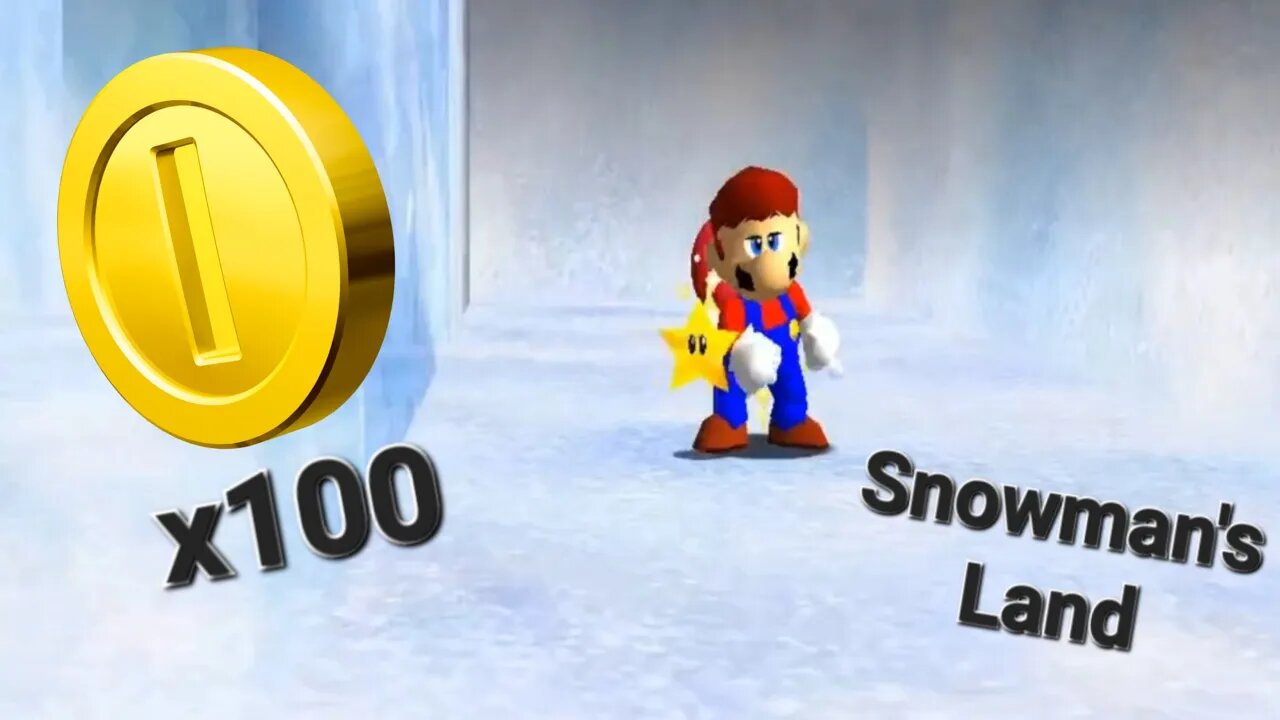 100 Coin Star in Snowman's Land - Super Mario 64