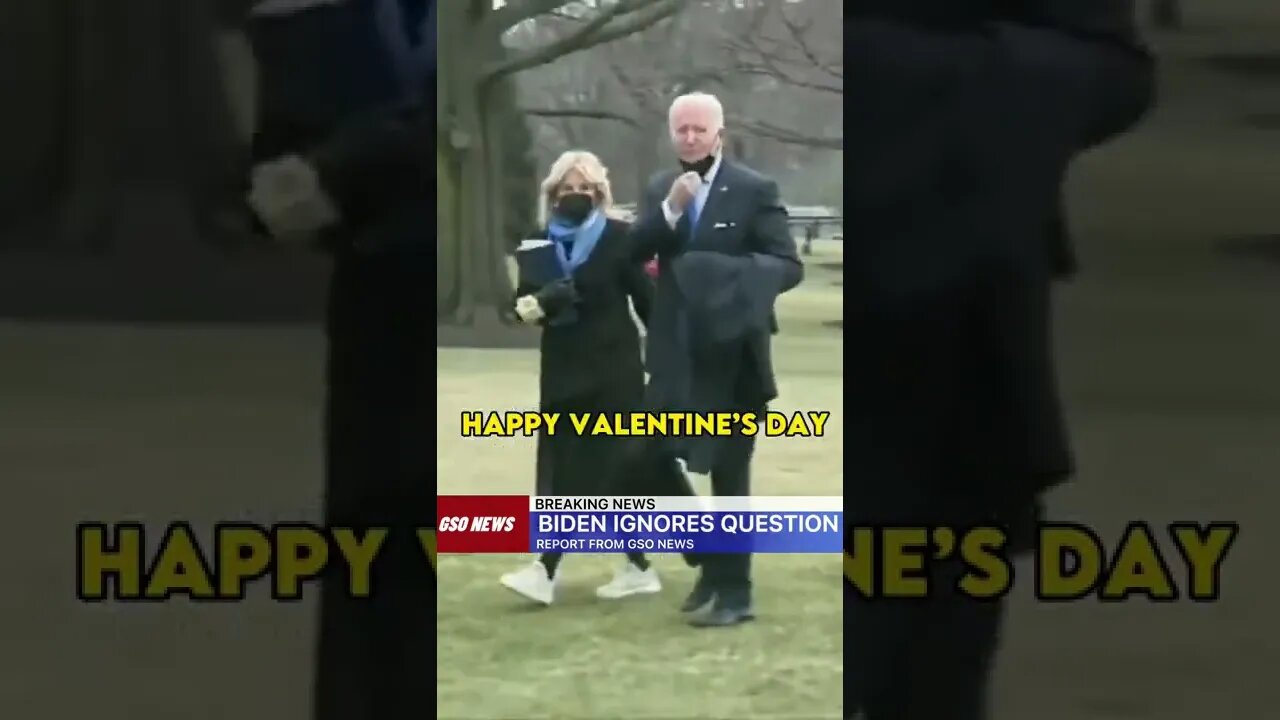 Biden ignores question saying "Happy Valentine’s Day"