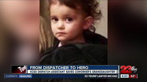 Dispatch assistant saves other on-duty dispatcher's granddaughter