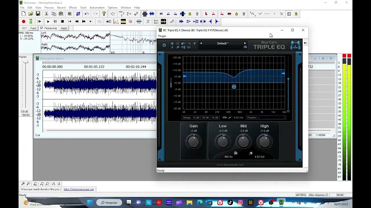 Equalizando e Exportando com WavoSaur Modo Fácil e Completo #studiodynna #equalizer #produçãomusical