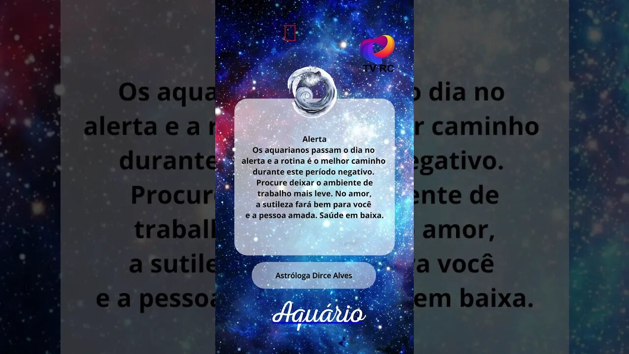 AQUÁRIO - #SIGNO NO ALERTA #AQUÁRIO PASSA O DIA DE #HOJE NO ALERTA! #shorts