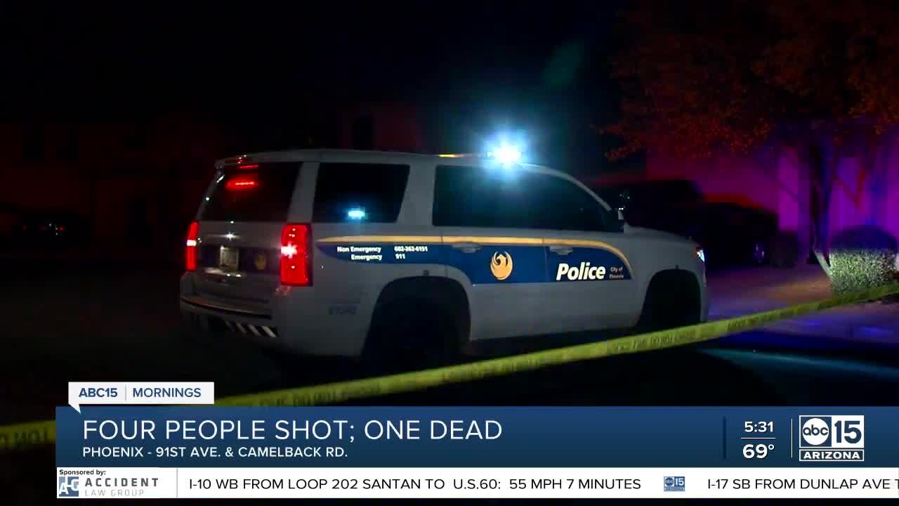 1 dead, 3 hurt after shooting near 91st Avenue and Camelback Road