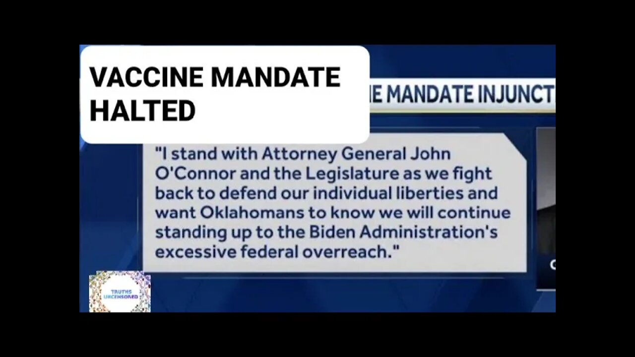 VACCINE MANDATE HALTED