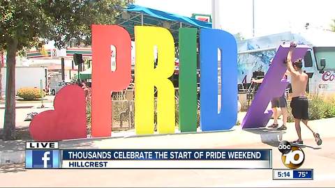 Pride weekend starts in Hillcrest