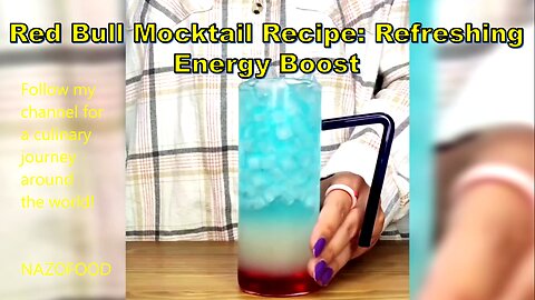 Red Bull Mocktail Recipe: Refreshing Energy Boost #energydrink #refreshingmocktail #partymocktail