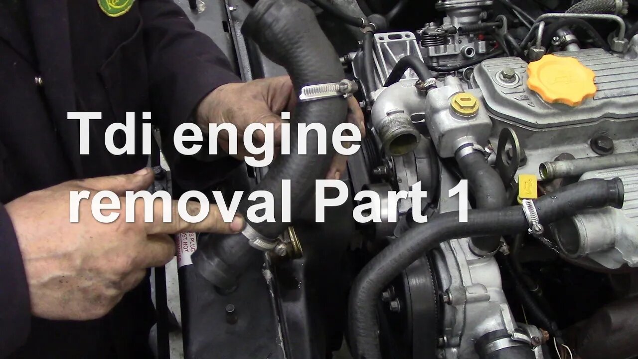 Tdi engine removal Part 1