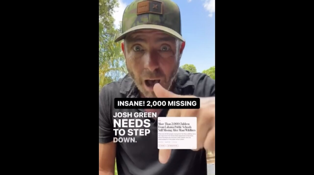 Why Are Over 2,000 Children Still Missing From Lahaina?